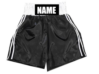 Shorts Boxe Anglaise Personnalisé : KNBSH-026-Noir